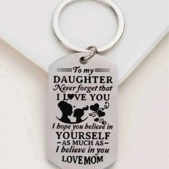 Accessories - 🆕Daughter Lettering Stainless Steel Keychain🆕
